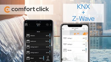 How to use a Z-Wave motion sensor to turn on a KNX light using ComfortClick bOS