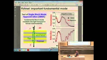 Conférence de Jianji Yang, optical metamaterials with negative refractive index