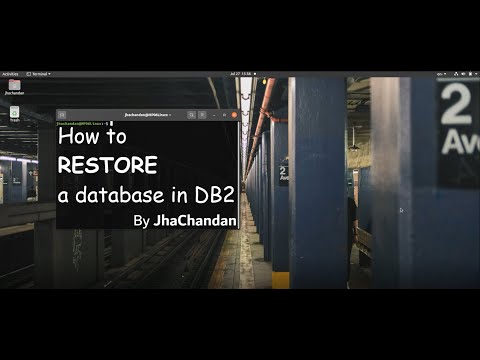 How to RESTORE a database in DB2.