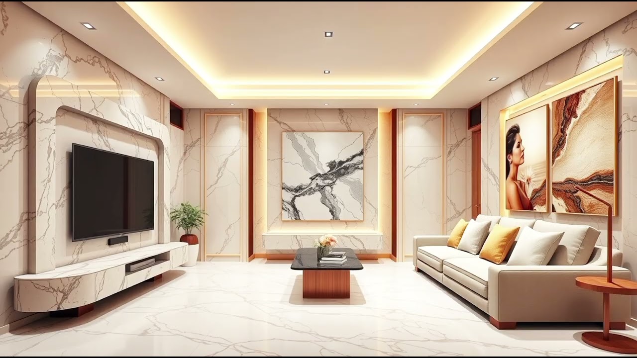 Top 50 Luxurious TV Rooms Made with Marble That Are Elegant and Super Comfortable