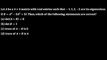 csir net dec 2011 linear algerba eigenvalues of a matrix and its properties