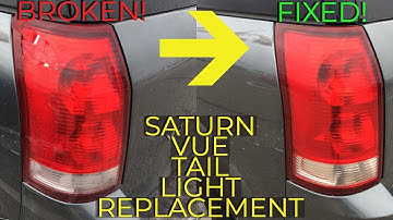 Saturn Vue Tail / Brake Light Assembly Replacement / Removal How To