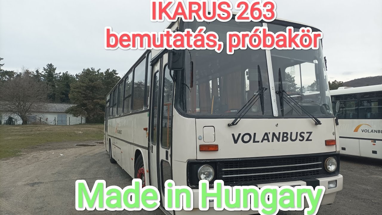 Ikarus 263 bemutatás, járatás, próbamenet