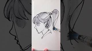 Sketching with fountain pen (ASMR)