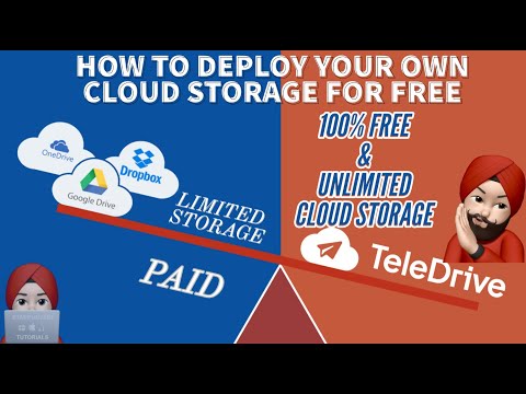 BEST Free unlimited cloud storage TeleDrive - Heroku Deployment