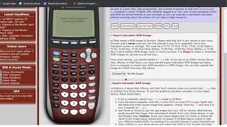 FDR How to Use Online Emulator for TI 84