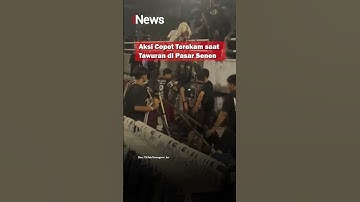 Aksi Copet Terekam saat Tawuran di Pasar Senen #Shorts #Viral