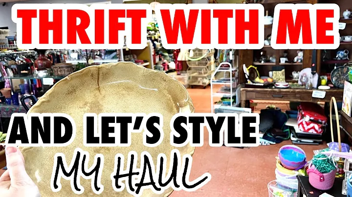 I could not believe it!! THRIFT WITH ME & THRIFT HAUL * see how I style thrifted home decor