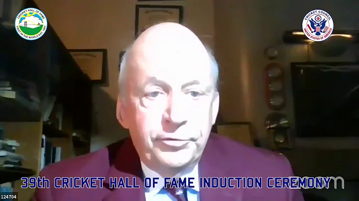 DAVID SENTANCE - 39th CRICKET HALL OF FAME INDUCTI...