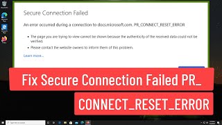 fix secure connection failed pr_connect_reset_error in firefox browser