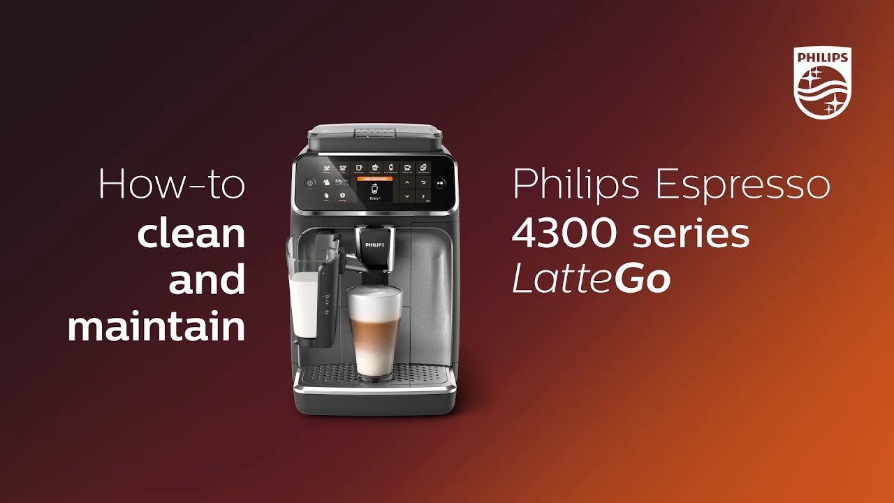 verdict strip shy Philips 4300 LatteGo - how to clean and maintain - YouTube