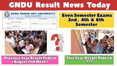 GNDU Result News Today 😱 || Gndu 2nd, 4th & 6th Semester Result || Gndu Result 2023 || Result Update