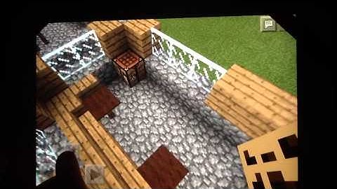 Minecraft Pocket Edition NPC village Library Tutorial Build