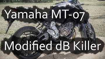 Modified dB Killer MT-07 Akrapovic Titanium