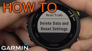 How to Factory Reset Garmin Forerunner 55
