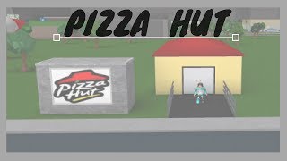 How To Build Pizza Hut / Roblox / Welcome To Bloxburg /  SpeedBuild