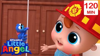 Itsy Bitsy Spider | Little Angel Sing Along Songs for Kids | Moonbug Kids Karaoke Time