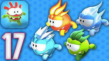 Om Nom Run - Fire, Earth, Ice & Wind Noms - Gameplay Walkthrough Part 17 [iOS/Android]