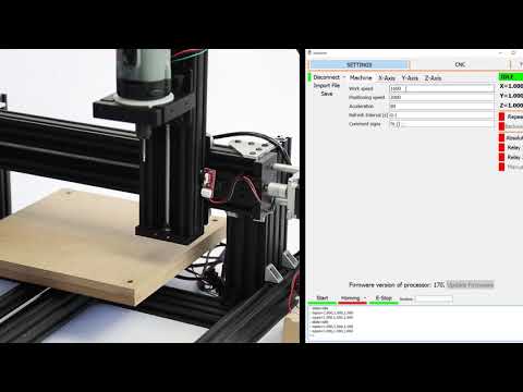 CONUCON Software: Step per Millimeter für C_Beam Fräse