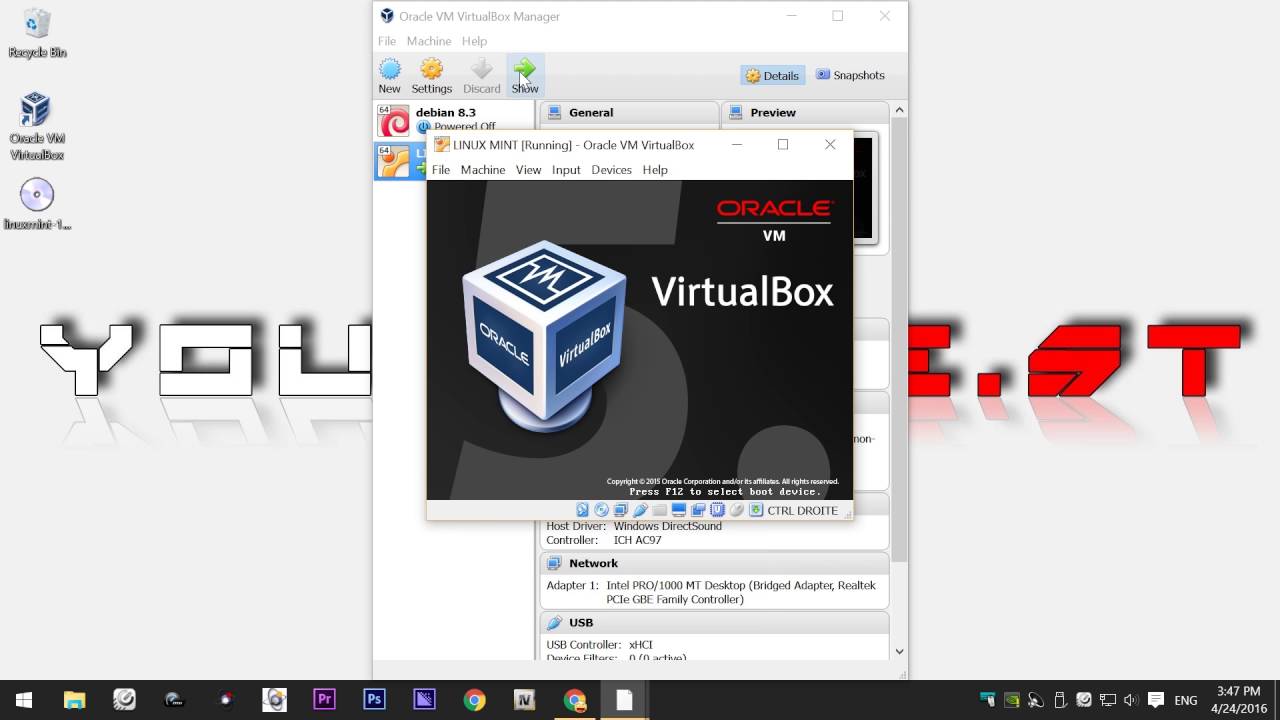 How to Install linux MINT CiNNAMON 64x - Virtualbox/Windows 10 - YouTube