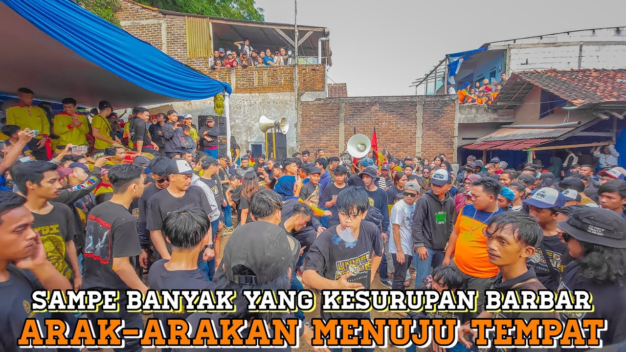 ARAK-ARAKAN MENUJU TEMPAT...!! SAMPE BANYAK YANG KESURUPAN BARBAR | SENI REAK BALEBAT PAKIDULAN