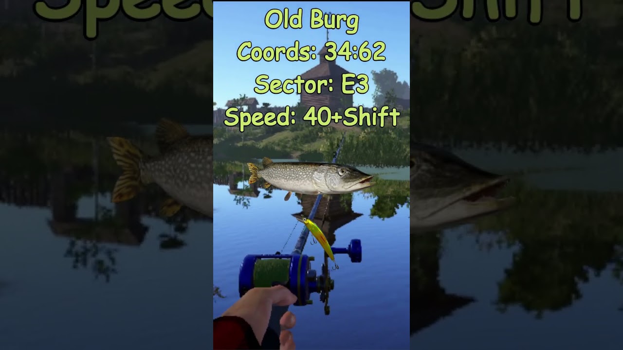 Russian Fishing 4 Old Burg active pike spot Full Video in description