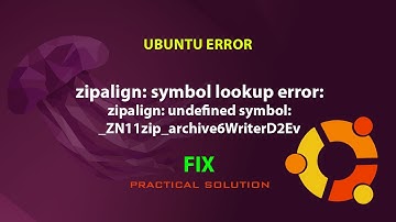 UBUNTU FIX: zipalign: symbol lookup error: zipalign: undefined symbol: _ZN11zip_archive6WriterD2Ev