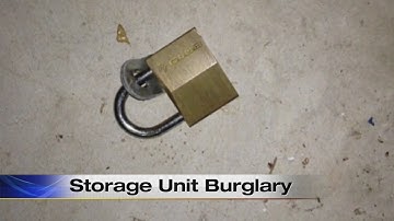 Storage unit renter angered by burglary
