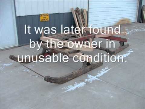 Horse Drawn Sleigh Rebuild using a Wood-Mizer - YouTube