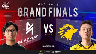 [EN] MSC Grand Finals | BLACKLIST INTERNATIONAL VS ONIC | Game 1