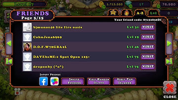 My Singing Monsters My Friend Code 😁🎉 (Please read description) 😁