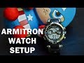 How to setup any Armitron watch- All the functions!