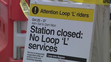 No CTA trains running on Loop elevated tracks