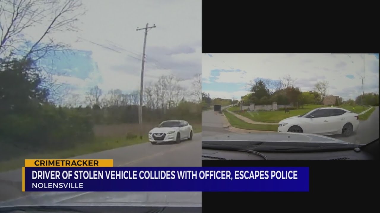 Driver of stolen car collides with officer, escapes police in TN ...