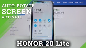 How to Turn On / Off Auto Rotate in Honor 20 Lite?