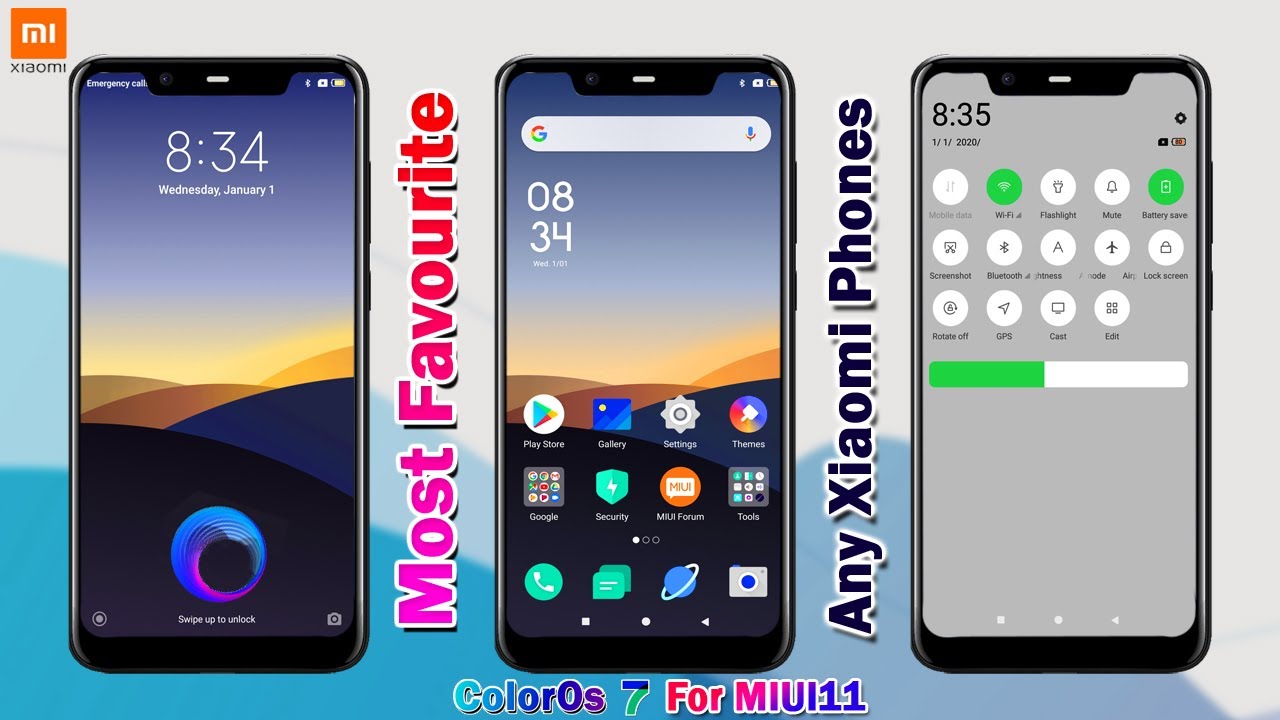 Color OS 7 Theme for MIUI 11 | Color OS 7 For Any Xiaomi Smartphones | Most Awaited Features 2020