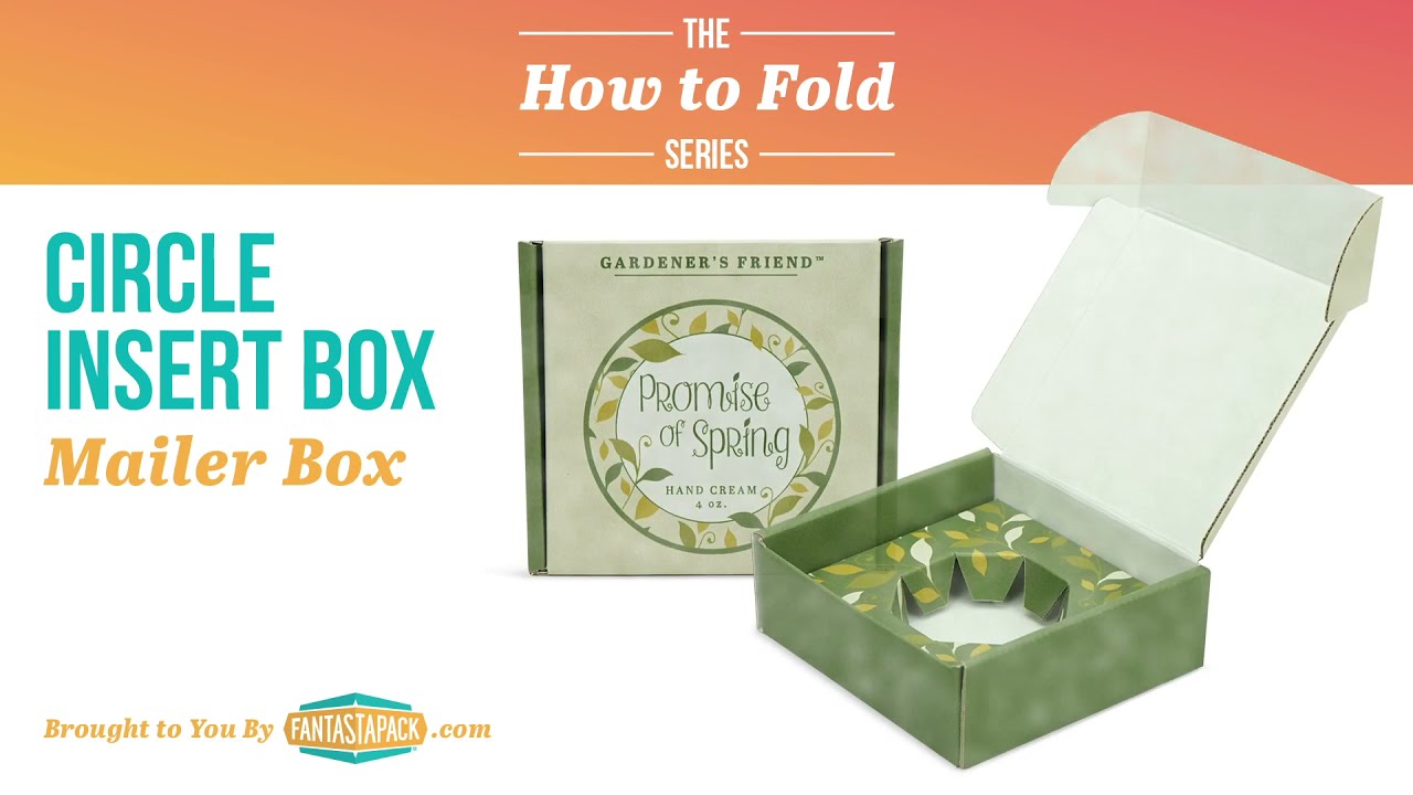 How to Fold the Circular Insert Box Tutorial Fantastapack YouTube
