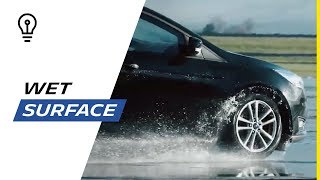 How a tire adhere to a wet surface? | Michelin screenshot 5