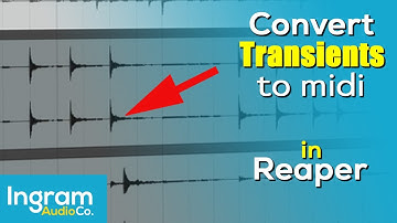 Converting Transients to MIDI in Reaper