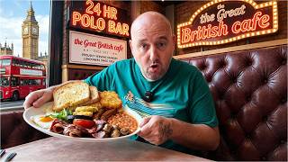 A MIGHTY FULL ENGLISH BREAKFAST AT MIDNIGHT ??? - I review a 24 hour London cafe - I WAS SHOCKED !!!