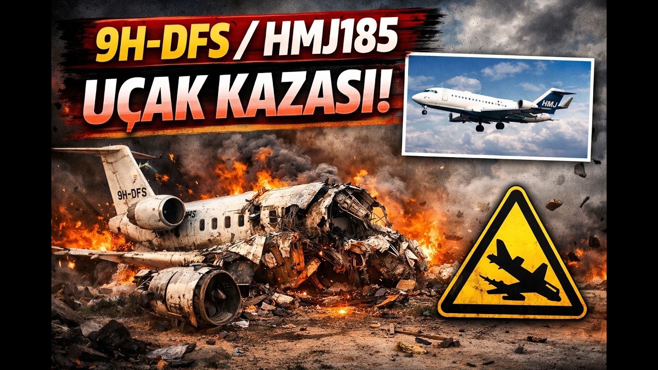 9H-DFS/HMJ185 UÇAK KAZASI