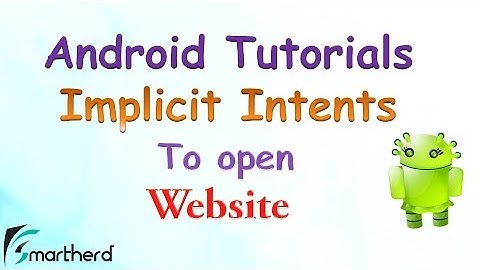 #300 Android Implicit Intent Open WebSite URL