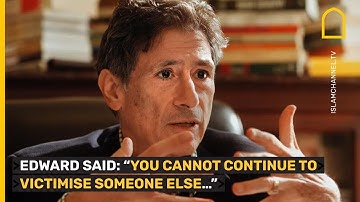 Interview from Palestinian-American Edward Said from years ago on Israel