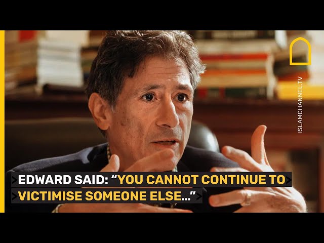 Interview from Palestinian-American Edward Said from years ago on Israel's occupation still applies class=