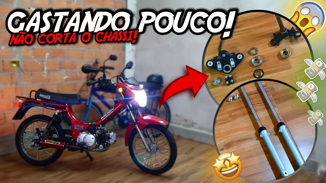 Como colocar AMORTECEDOR DE CG na MOBILETE !