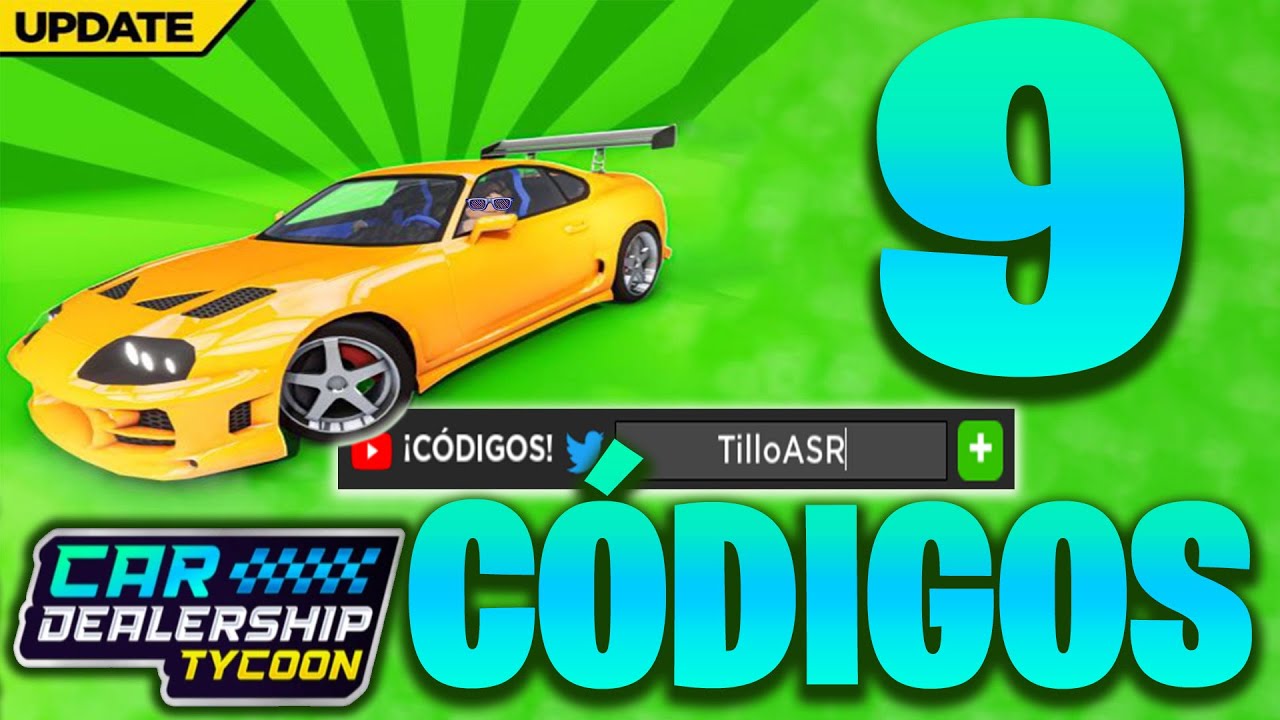 12) 10 NOVOS CÓDIGOS DOS JOGOS CAR DEALERSHIP TYCOON E DEALERSHIP SIMULATOR  NO ROBLOX!!!!! 