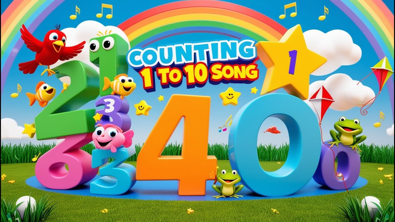 Edubuzz Numbers Song Counting 1 to 10 Song for Kids | Fun and Easy Numbers Song! - YouTube