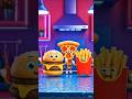 Burger🍔 Pizza🍕Fries🍟  Dancing In Kitchen | Zozzy Toons | #funny #funnyvideo #cartoon #enjoy