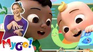 Jello Color Song | CoComelon - Nursery Rhymes | MyGo! Sign Language For Kids | ASL