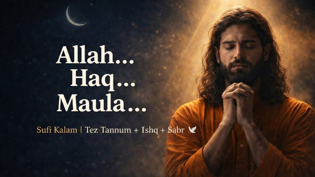 Allah… Haq… Maula… 🕊️ | Sufi Kalam on Ishq, Sabr & Dua | Heart Touching Sufi Song 💔✨